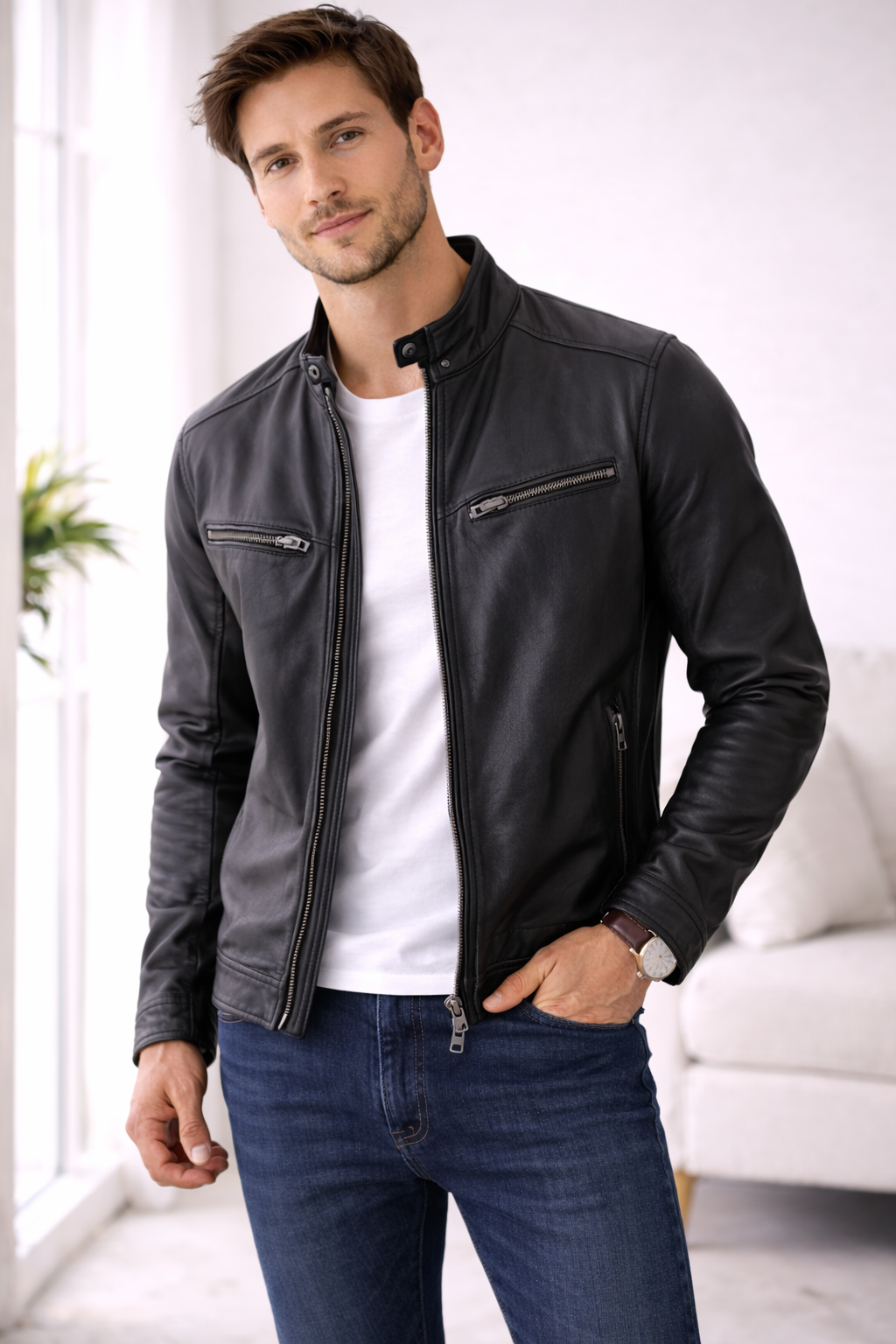 Men Leather Jacket